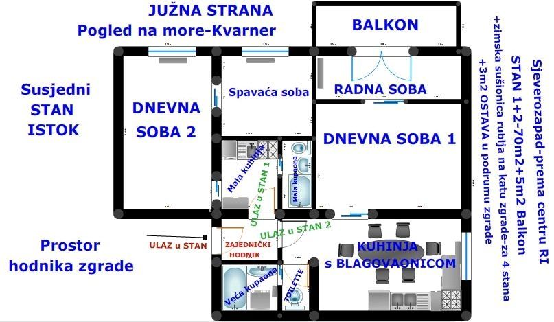 Wohnung im Wohngebäude, Verkauf, Rijeka, Istok